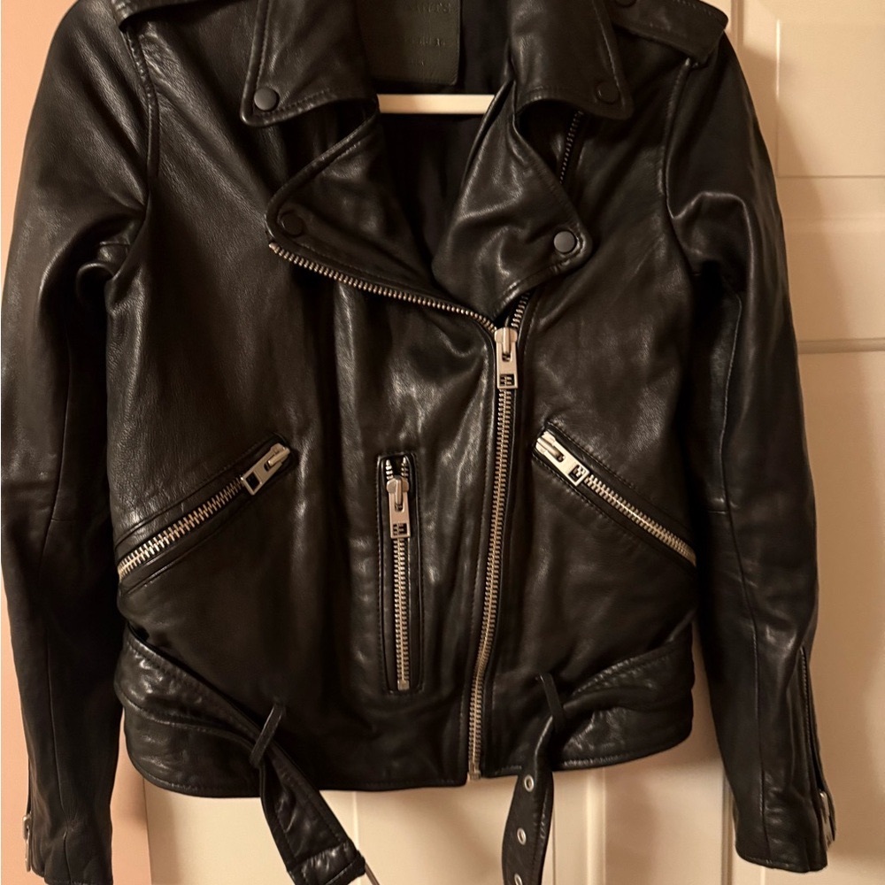 All Saints Leather Jacket - Black